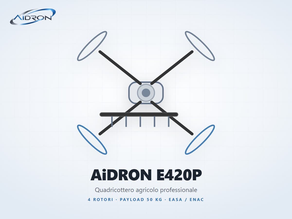 Drone agricolo AIDRON E420P quadricottero